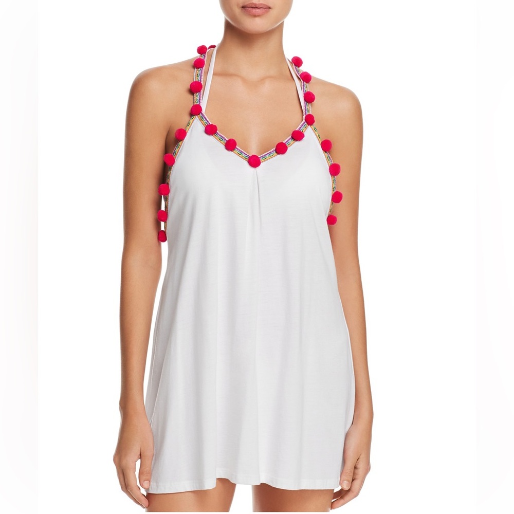 Pitusa Pom Pom Dress Swim Cover Up One Size